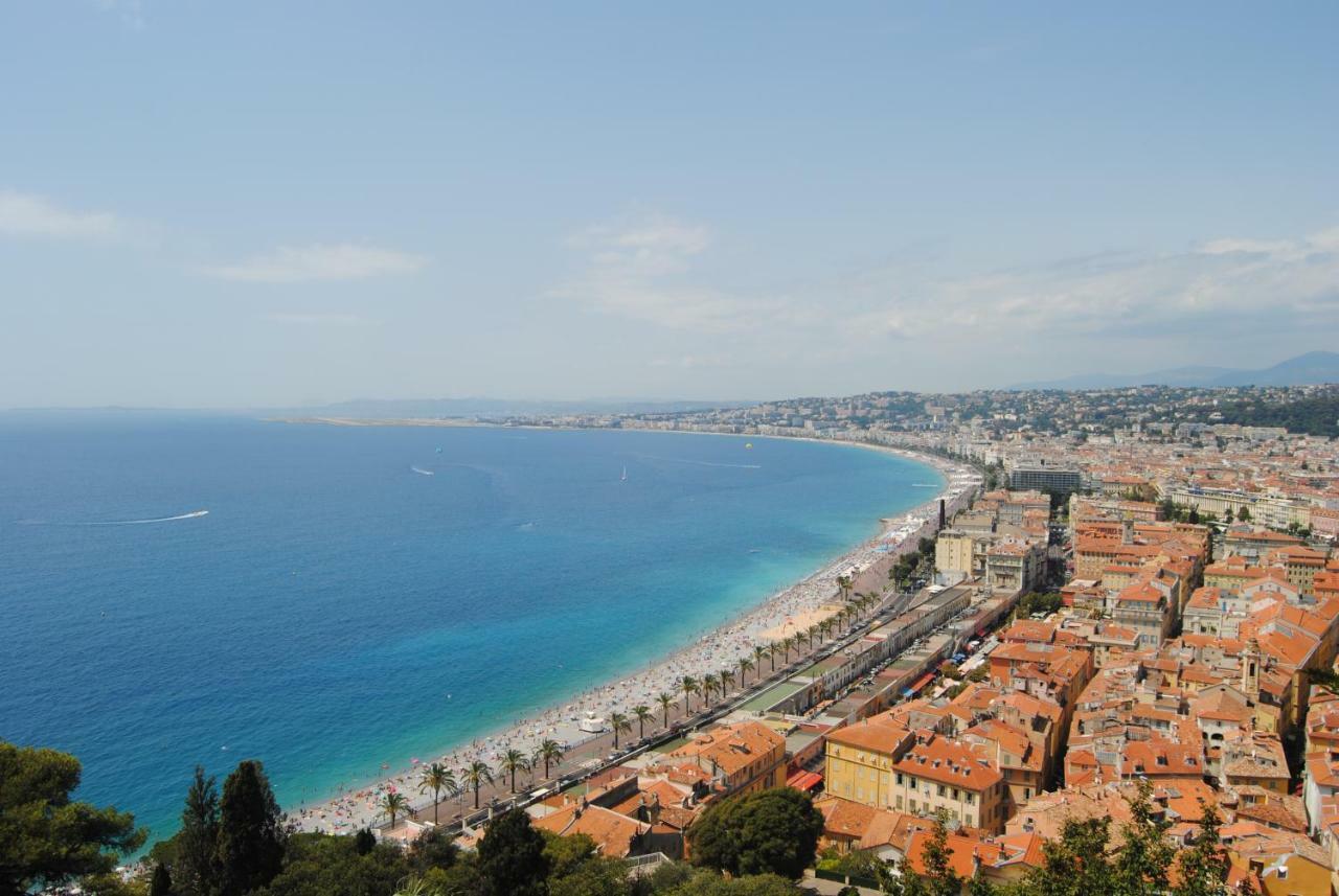Les Palmiers A 700M De La Mer Nizza Esterno foto